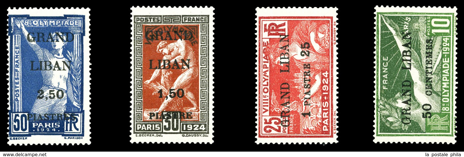 ** GRAND LIBAN, N°18/21, Série JO De 1924, TTB  Qualité: **  Cote: 208 Euros - Unused Stamps