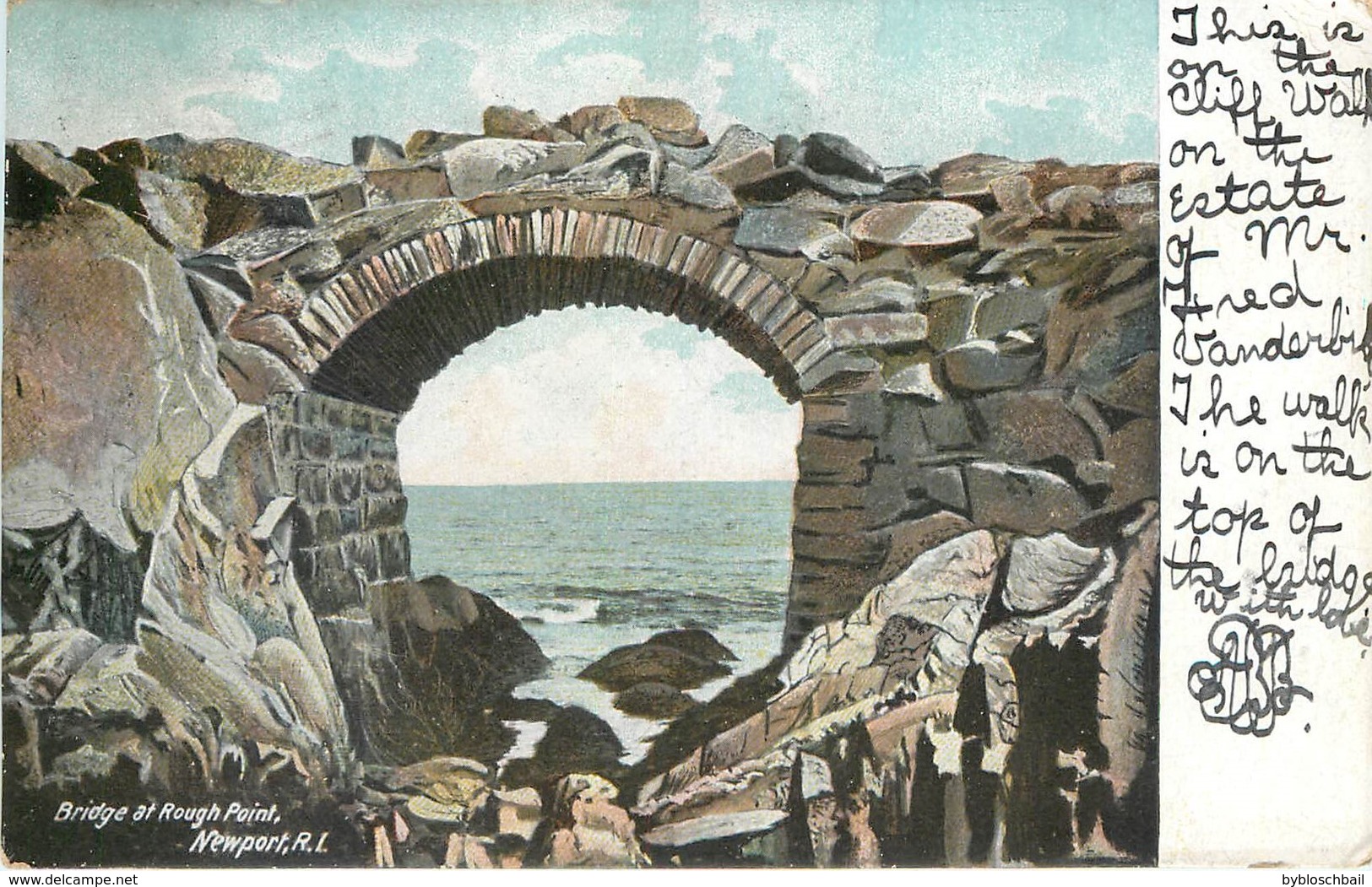 2 CPA USA Bridge At Rough Point Rhode Island Newport 1907 + Old Stone Mill 1907 - Newport