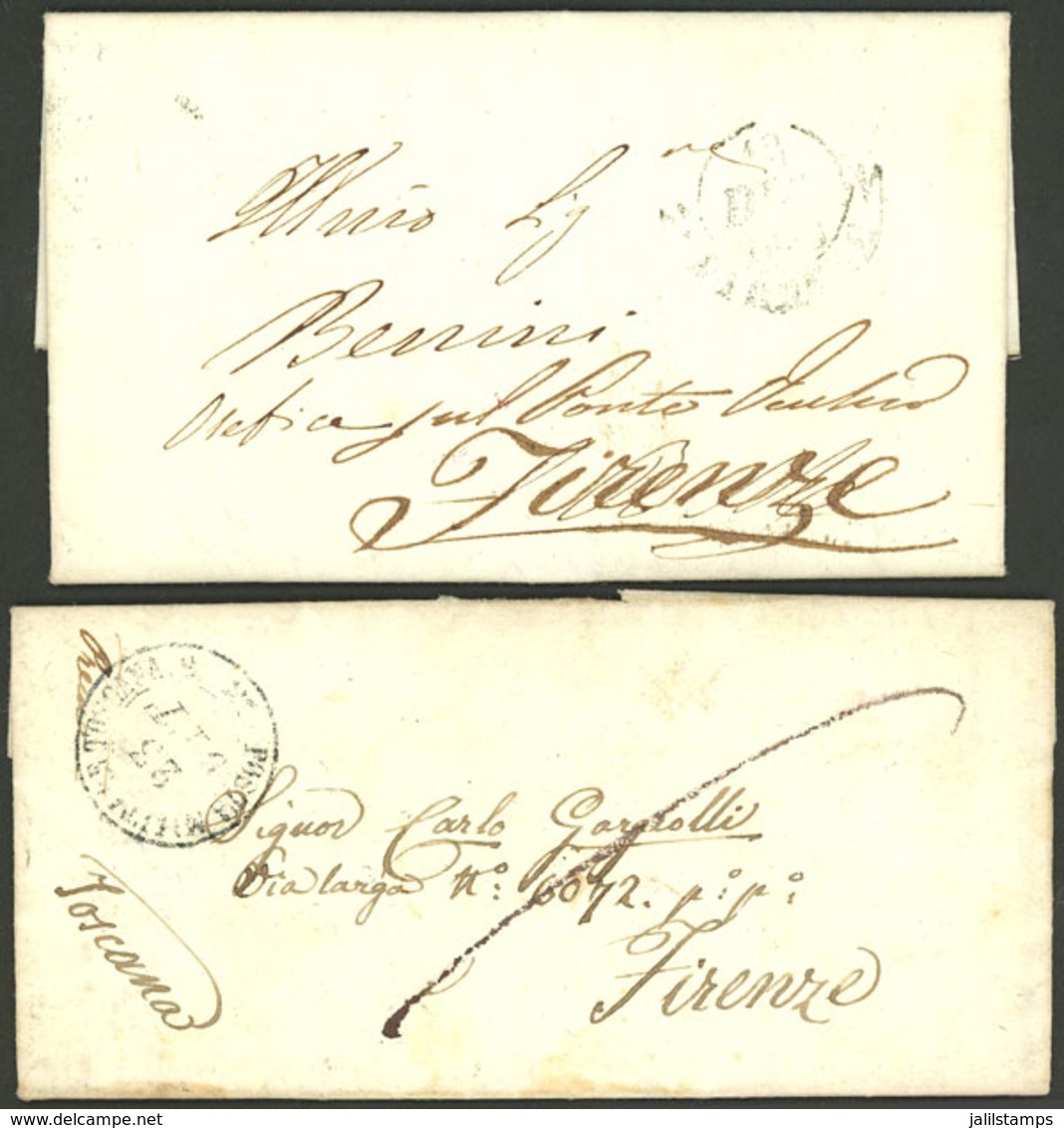ITALY: 2 Very Old Entire Letters, Interesting, Excellent Quality! - Other & Unclassified