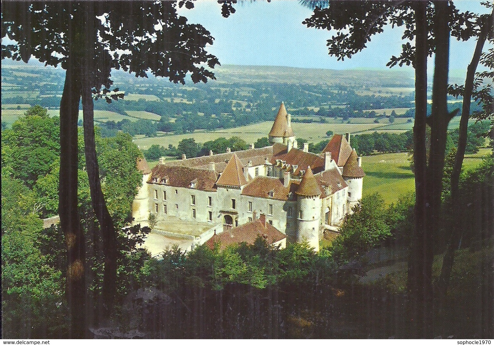 NIEVRE - 58 - CPSM GF Couleur BAZOCHES DU MORVAND - Le Château - Bazoches