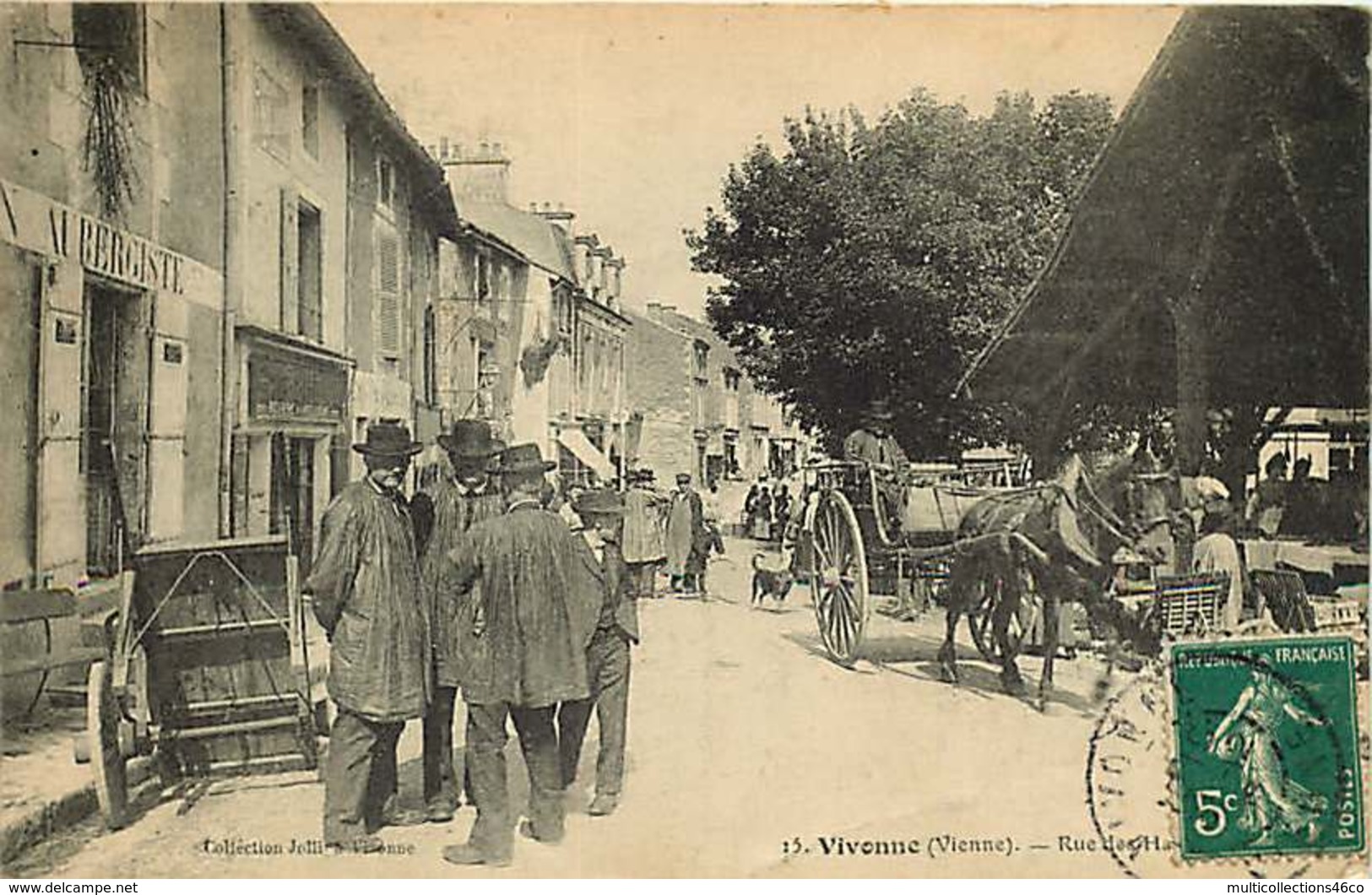 081218 - 86 VIVONNE Rue Des Halles - Marché Animation Paysan - Aubergiste - Vivonne