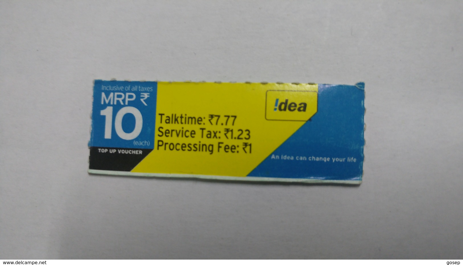 India-idea-talking777-card-(32q)-(mrp10)-(686524504043883)-(bangalore)-(10/2015)-card Used+1 Card Prepiad Free - India