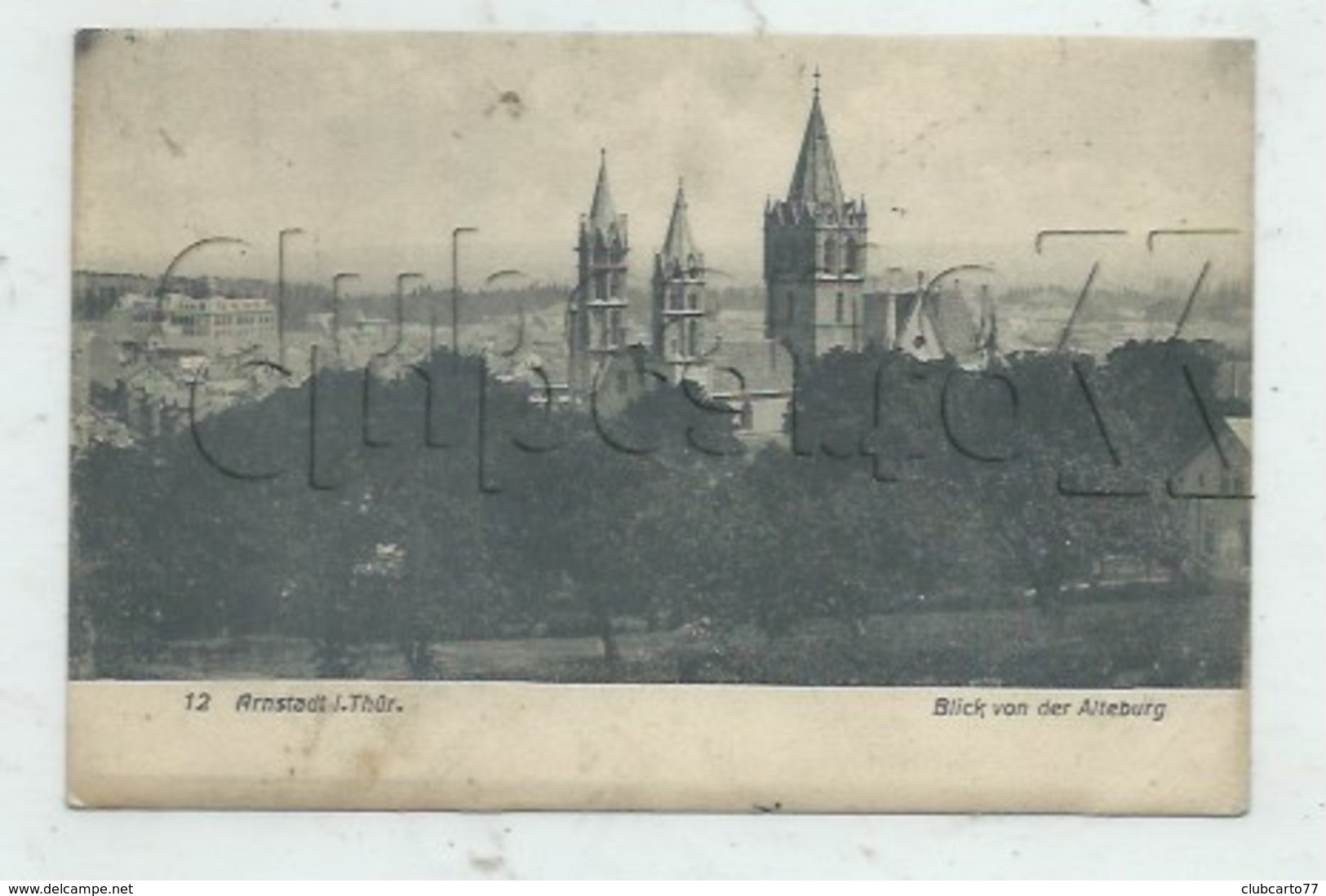 Arnstadt (Allemagne, Thuringe) : Blick Von Der Alteburg Im 1911 PF. - Arnstadt