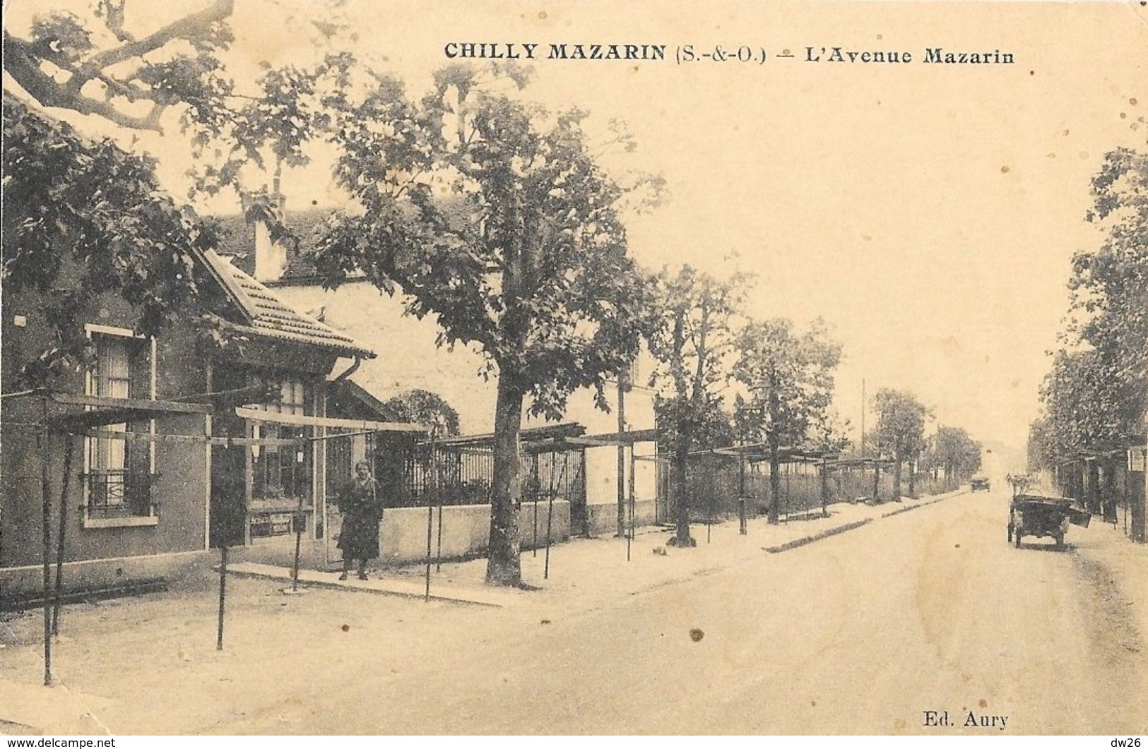 Chilly-Mazarin (Seine & Oise) - L'Avenue Mazarin - Edition Aury, Carte Non Circulée - Chilly Mazarin