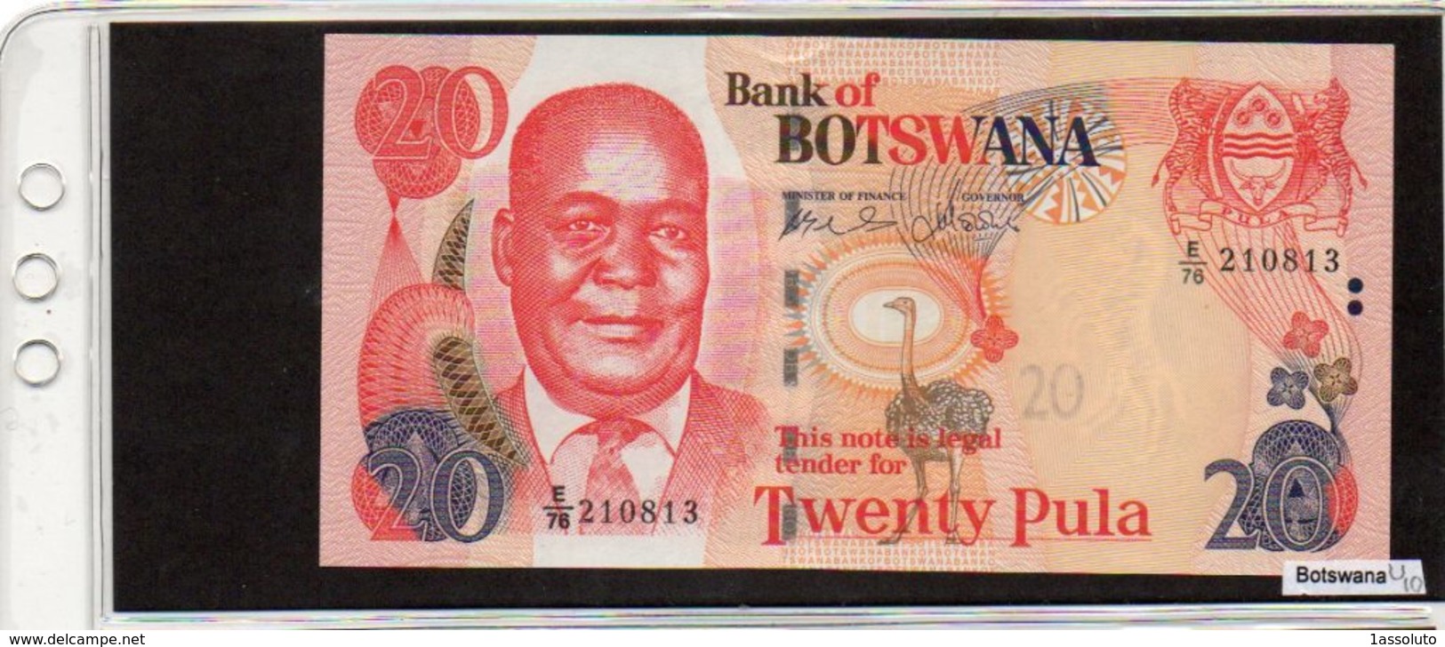 Banconota Botswana, Mai Circolata, 20 Pula - 2006 - Botswana