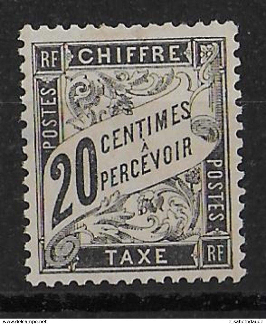 DUVAL - TAXE YVERT N°17 * MH - DEFECTUEUX  - COTE = 500 EUR. - - 1859-1959 Mint/hinged