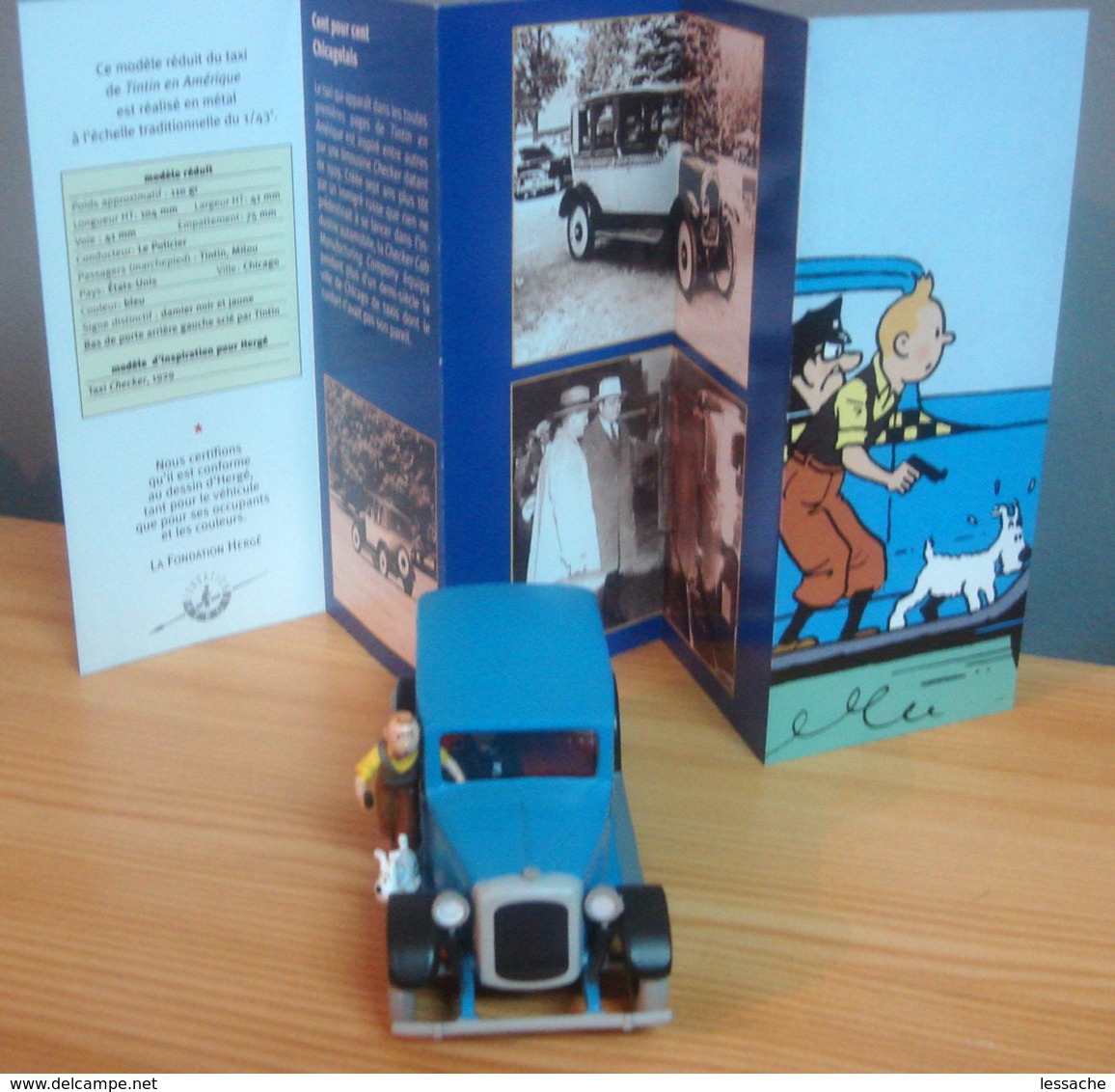 Voiture TAXI CHECKER 1929, 1/43 De Tintin En Amérique, TINTIN - Tintin