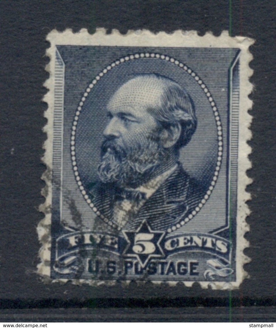 USA 1888 Sc#216 5c Garfield Blue FU - Other & Unclassified