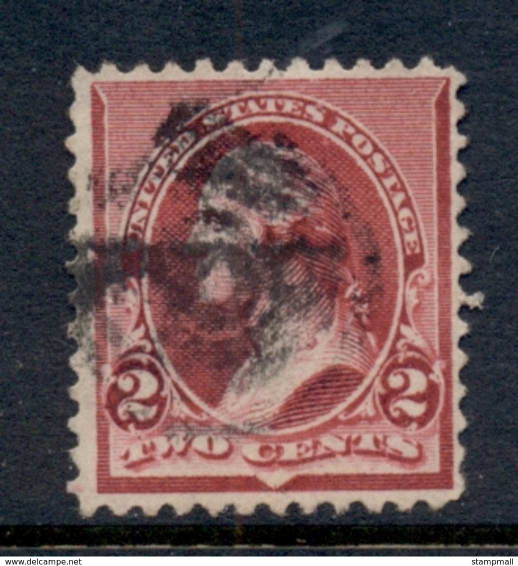 USA 1890-93 Sc#219D Washington 2c Lake FU - Other & Unclassified