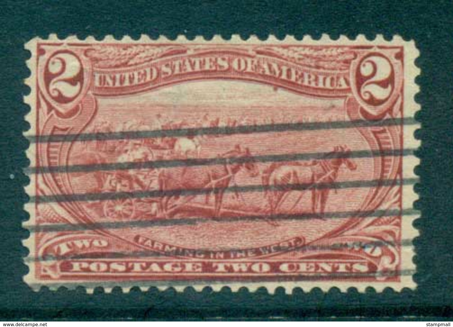 USA 1898 Sc#286 2c Trans-Mississippi Exposition FU Lot67213 - Other & Unclassified