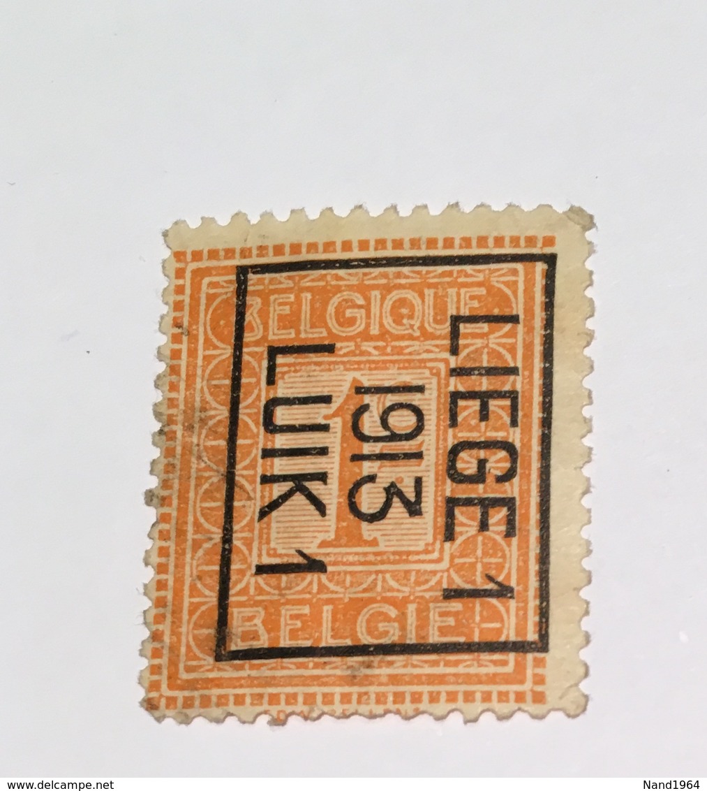 1913 1c Luik - Typos 1912-14 (Löwe)