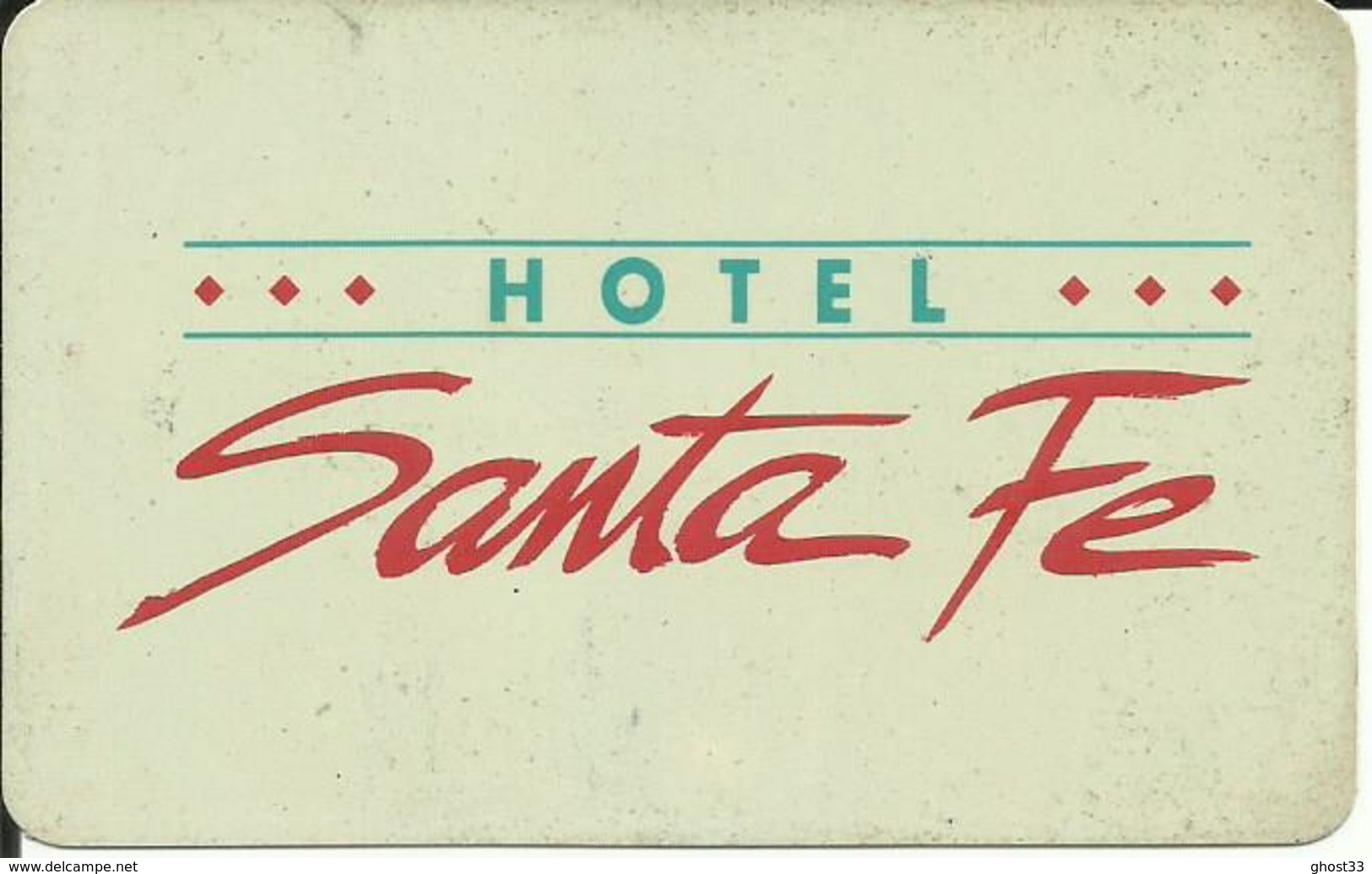 CLÉ D'HOTEL - HOTEL SANTA FE EURODISNEY - 1992 - Clés D'hôtel