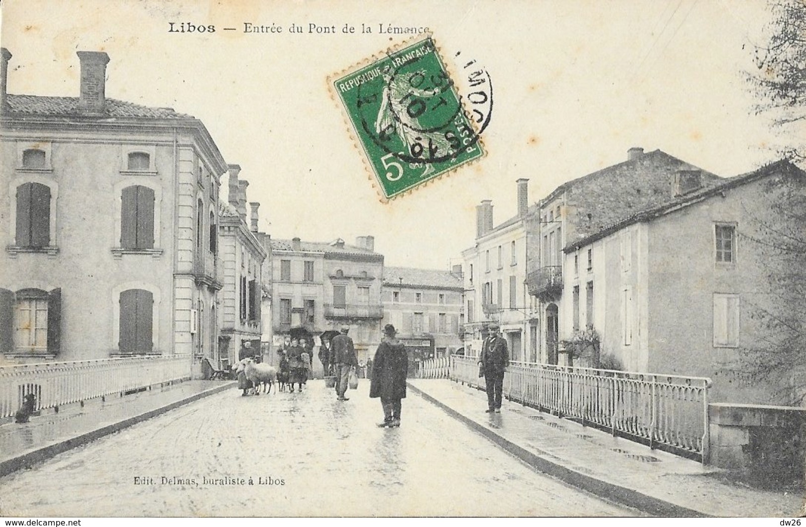 Libos (Lot Et Garonne) - Entrée Du Pont De La Lémance - Edition Delmas - Libos