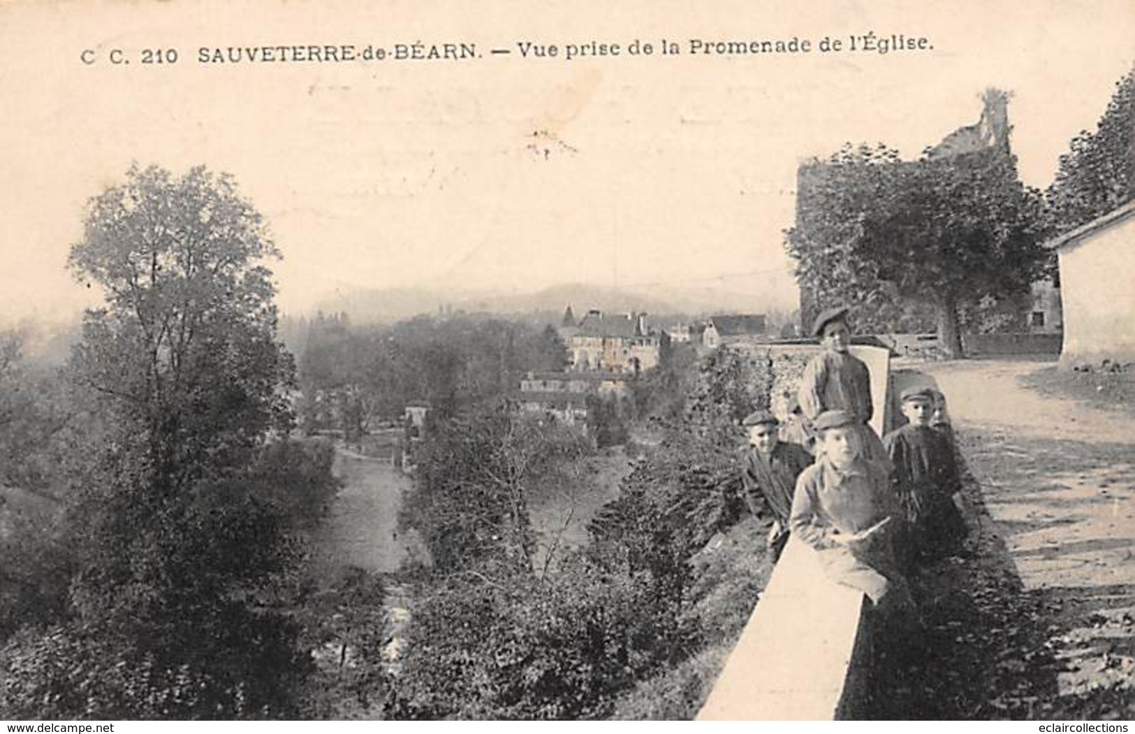 Sauveterre De Béarn        64        Vue Prise De La Promenade De L'église      (voir Scan) - Sauveterre De Bearn