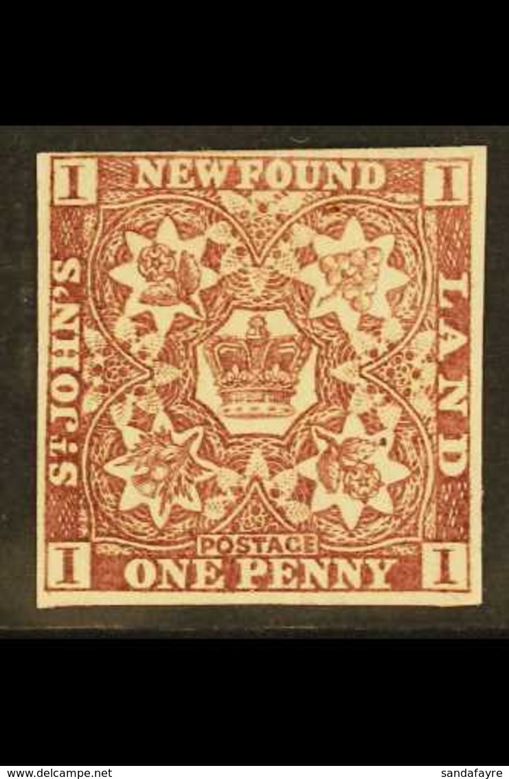 1857 1d Brown Purple, SG 1, Very Fine Mint, Large Part Og. For More Images, Please Visit Http://www.sandafayre.com/itemd - Other & Unclassified
