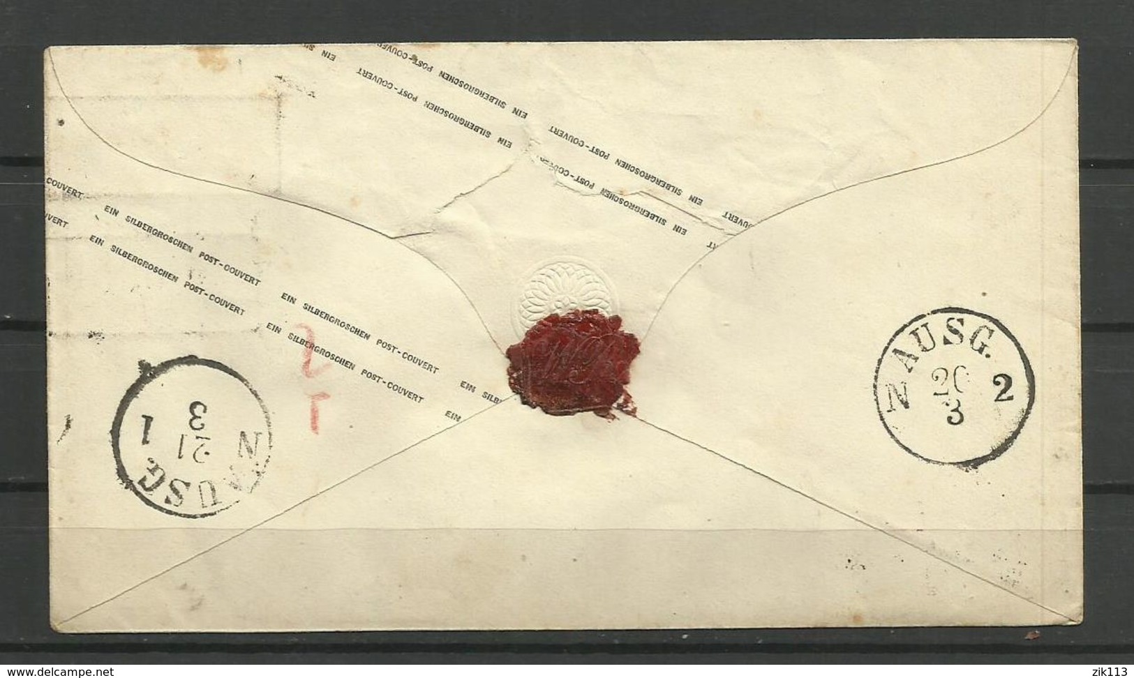 Germany ,Prussia - Cover - Postal  Stationery