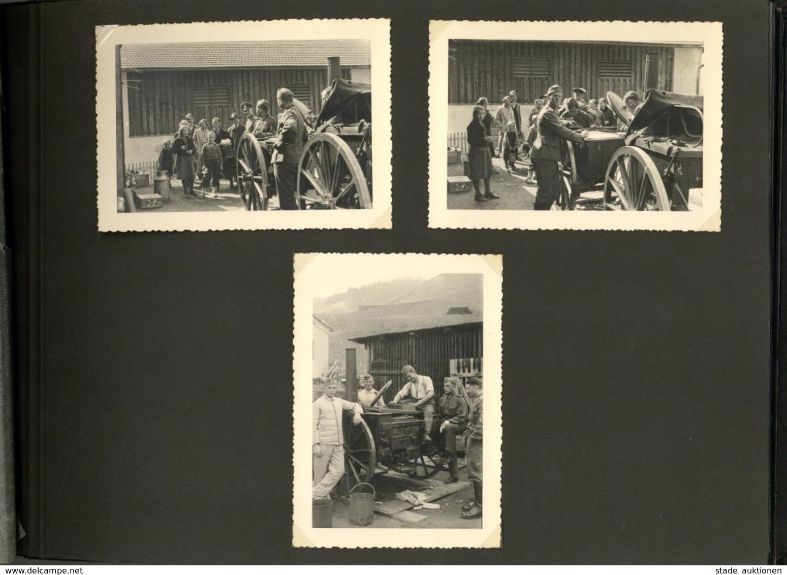 WK II Album Mit über 90 Fotos Div. Formate Ausbildung Und Einmarsch Nach Österreich I-II - War 1939-45