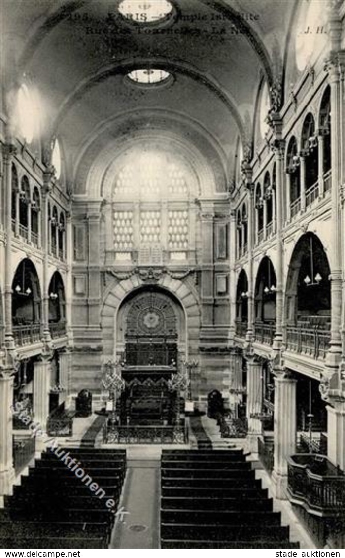 Synagoge Paris (75000) Frankreich Innenansicht  1918 I-II Synagogue - Judaika