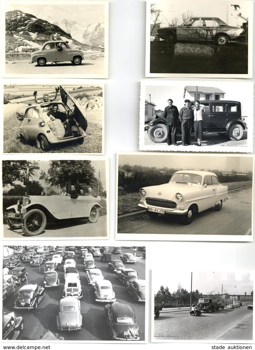 Auto Oldtimer Lot Mit Circa 170 Fotos Und 20 Foto-Karten  I-II - Other & Unclassified