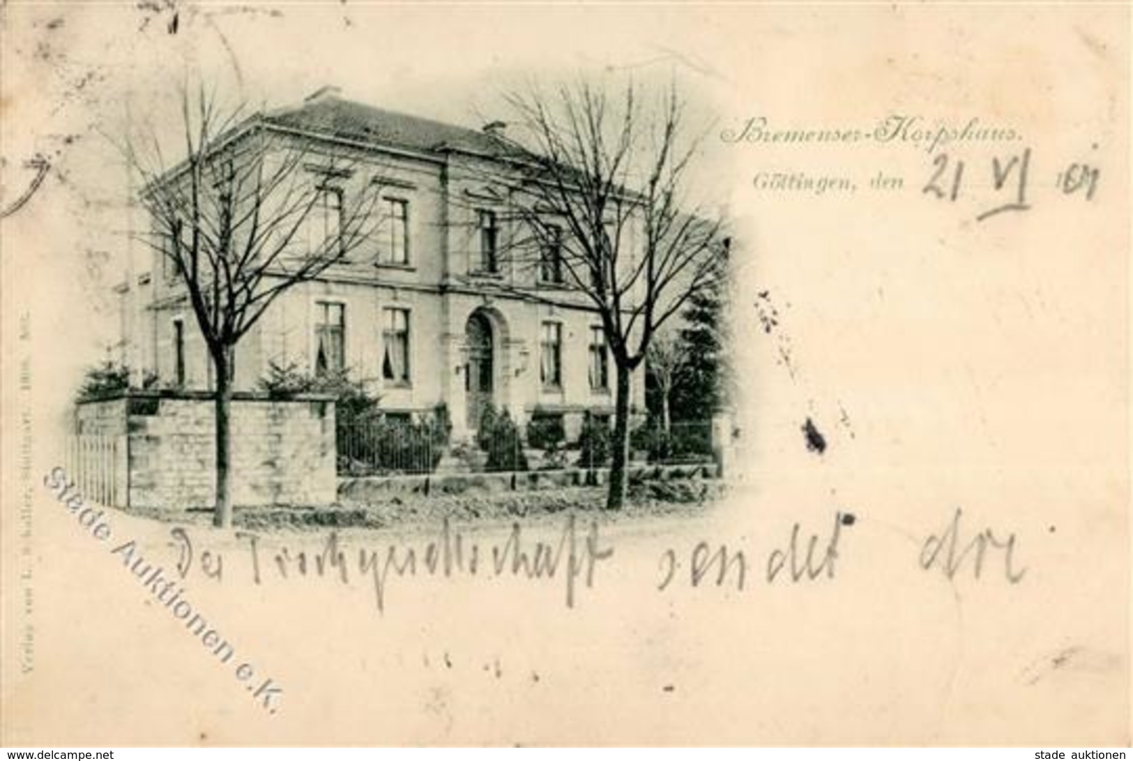 Studentika GÖTTINGEN - Corpshaus BREMENSER I-II - Ohne Zuordnung