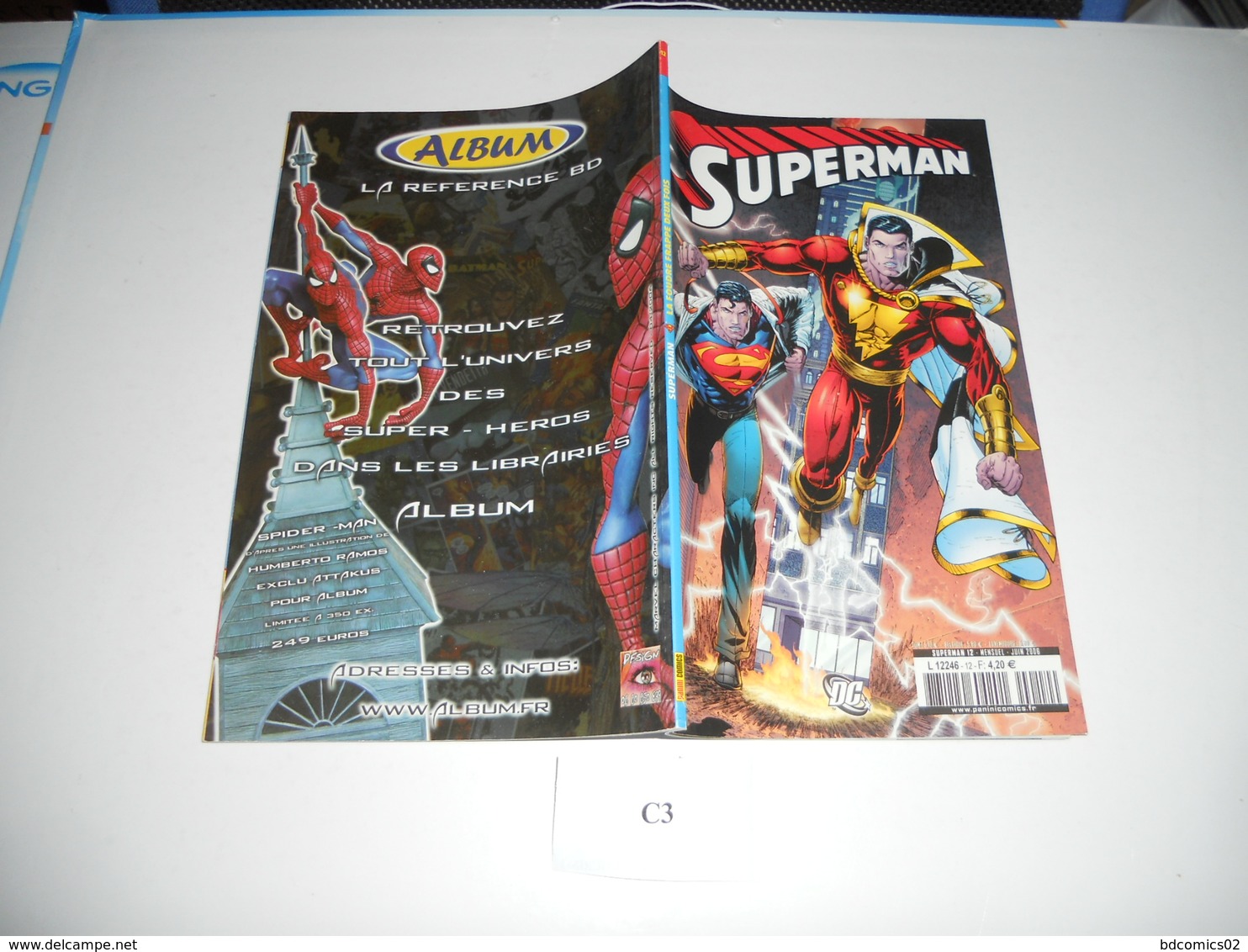 Superman N° 12 : DC PANINI COMICS  TBE /////// C3 - Superman