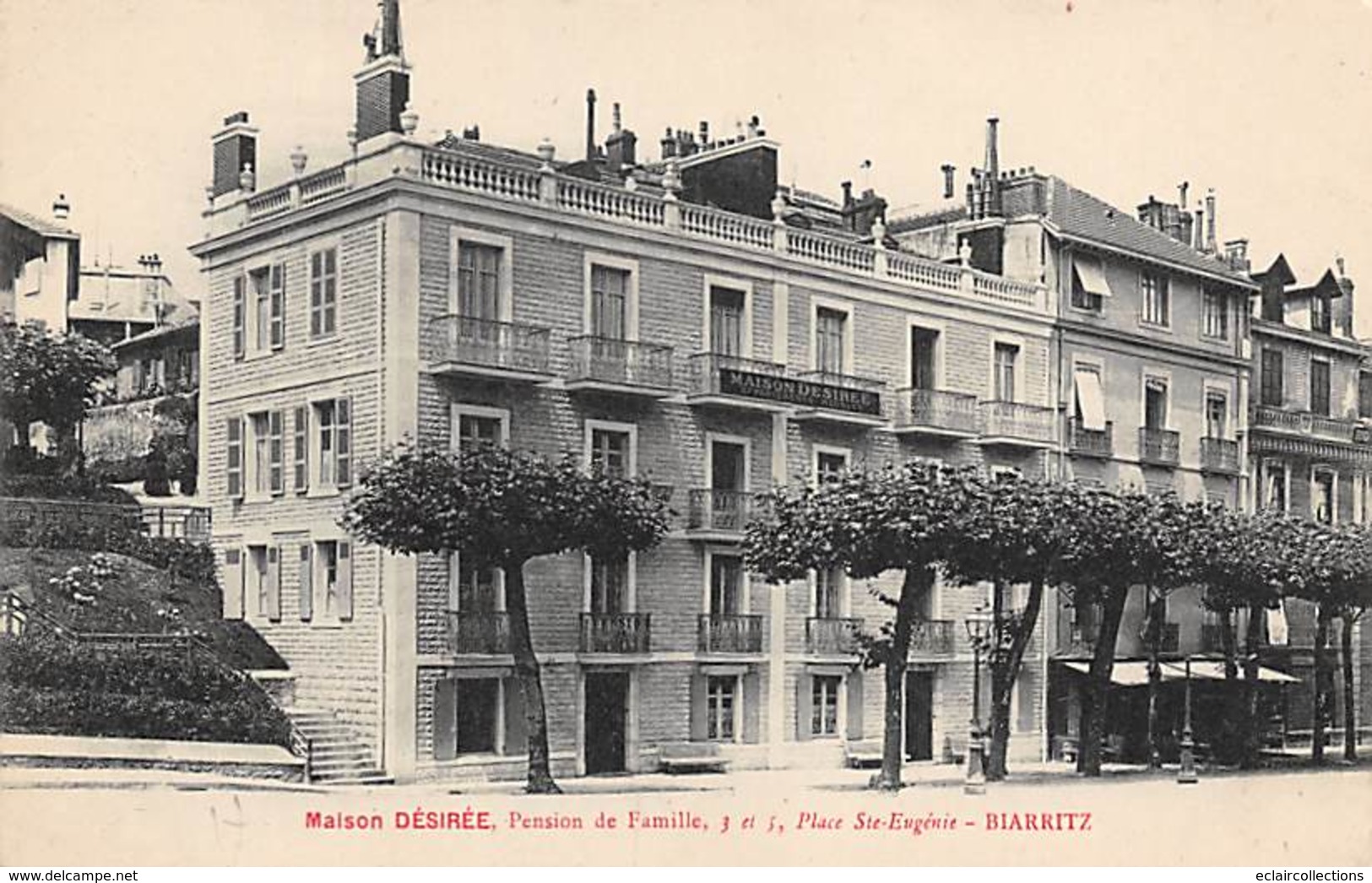 Biarritz.       64      Maison Désirée Pension De Famille  Place Ste Eugénie    (voir Scan) - Biarritz