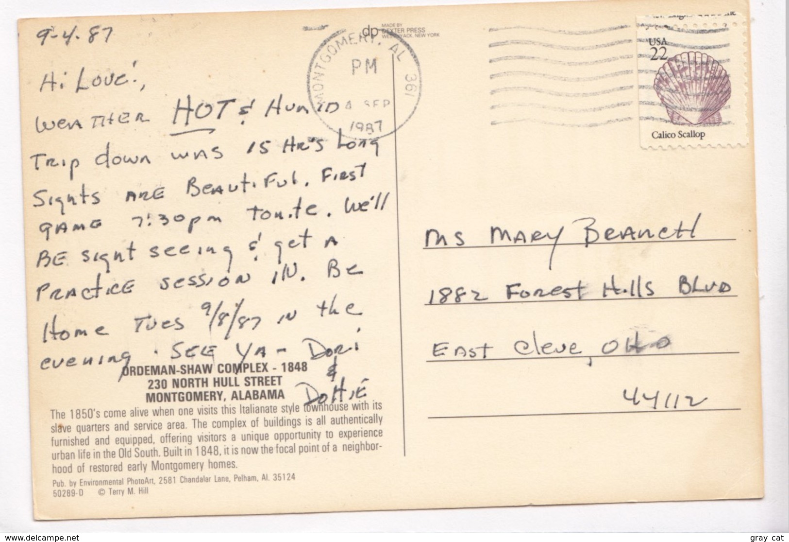 Ordeman-Shaw Complex, Montgomery, Alabama, 1987 Used Postcard [22585] - Montgomery