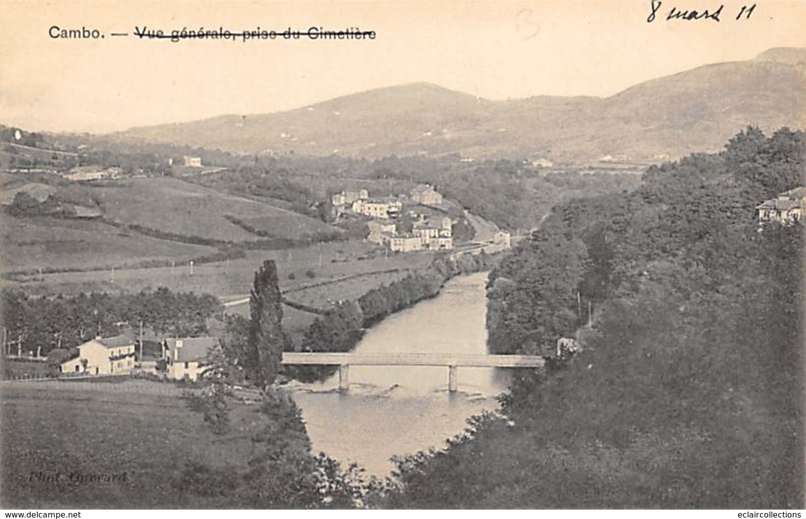 Cambo Les Bains      64        Vue Générale Prise Du Cimetière      (voir Scan) - Cambo-les-Bains