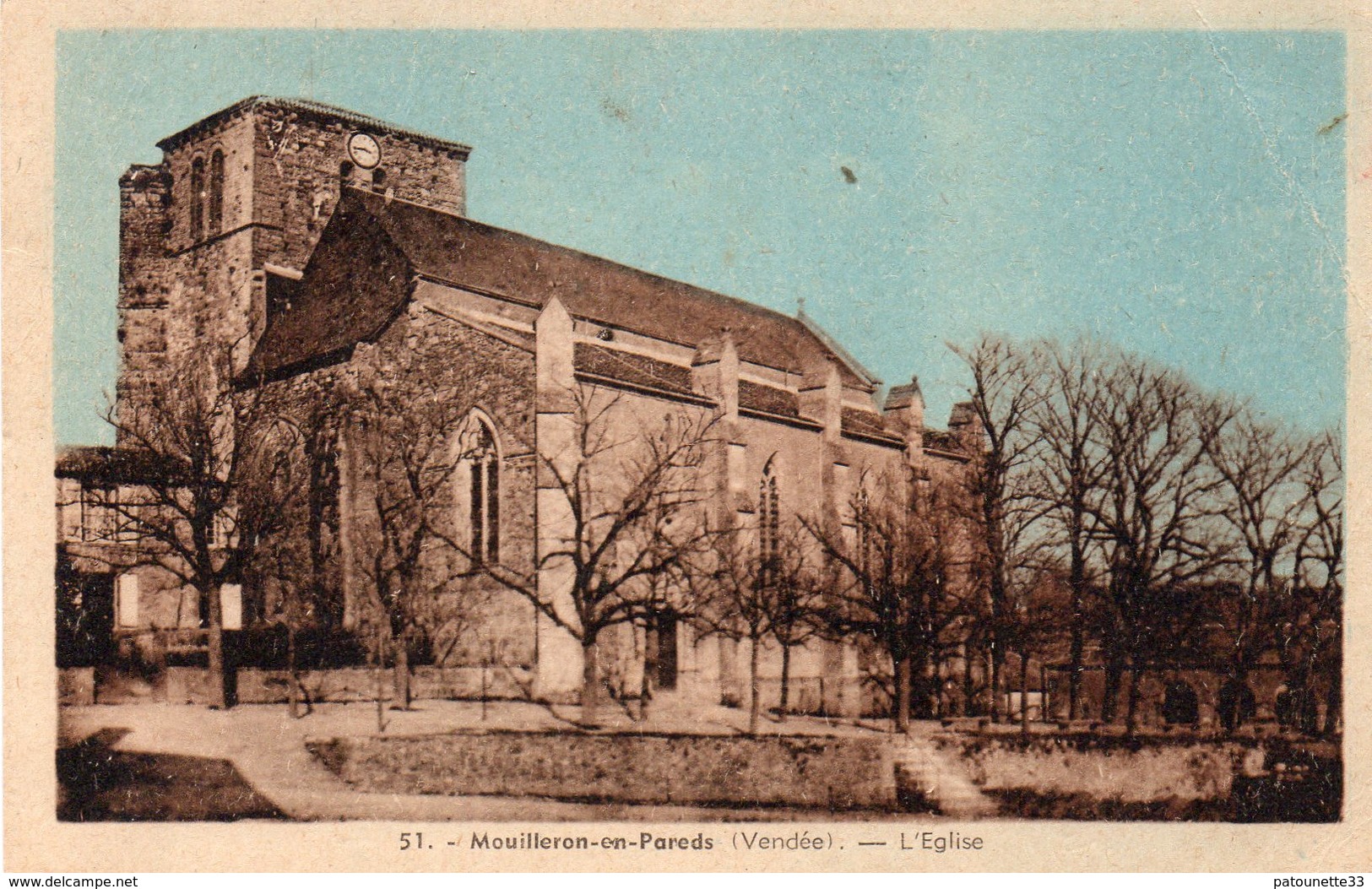 85 MOUILLERON EN PAREDS L' EGLISE COLORISEE - Mouilleron En Pareds