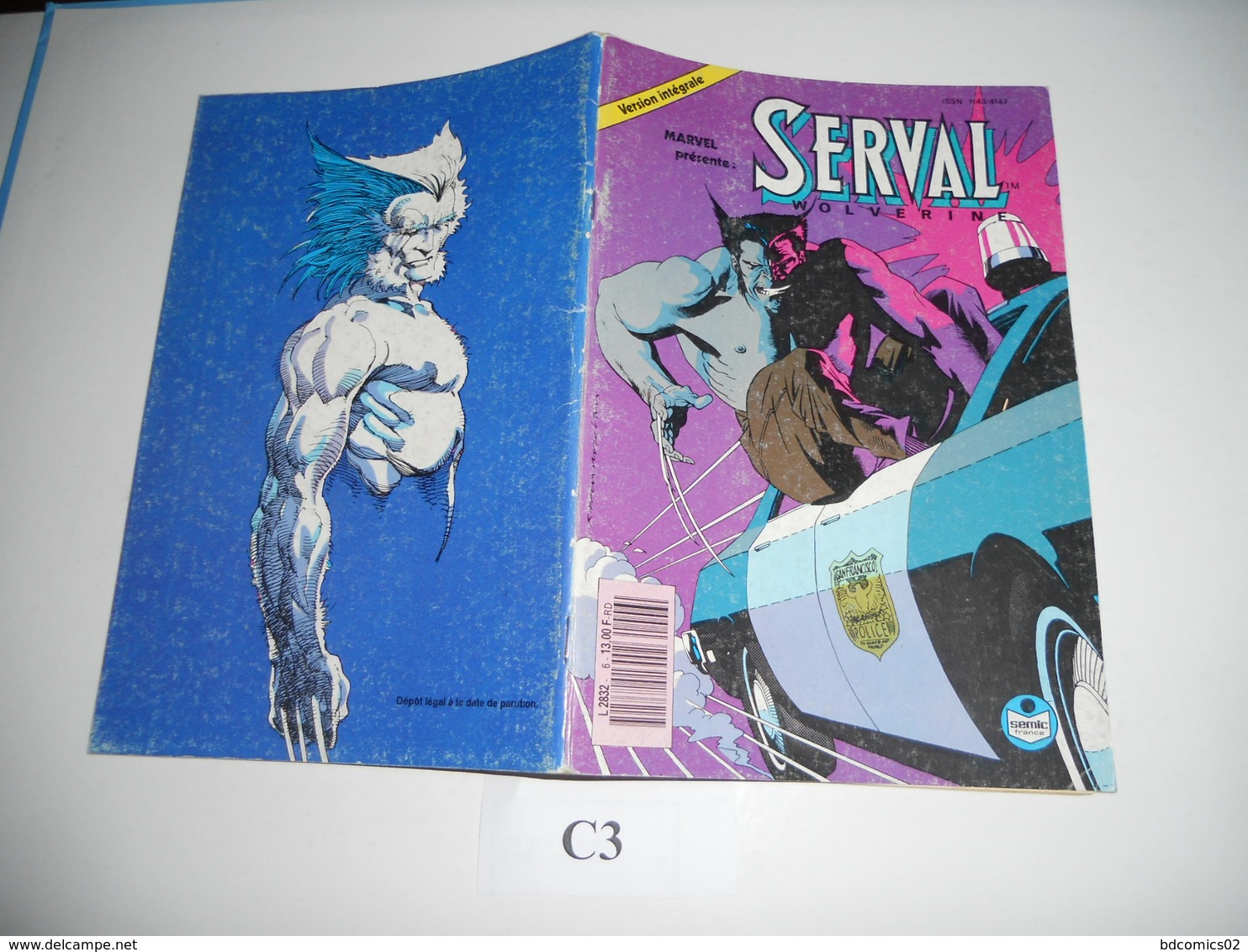 Serval Wolverine Semic N°6 Avec Poster Au Centre C3 - Volverine