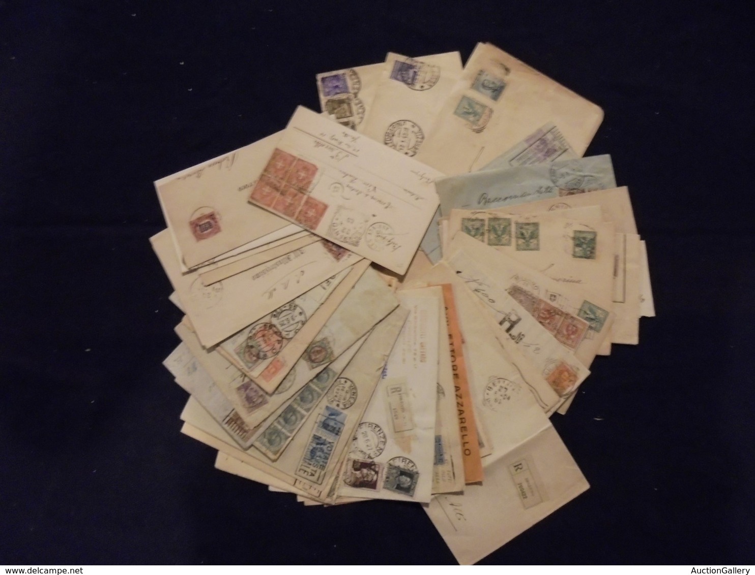LOTTI - COLLEZIONI - REGNO - 1867/1932 - Lotto Di 40 Buste E Cartoline Con Affrancature Del Periodo - Interessante - Da  - Autres & Non Classés