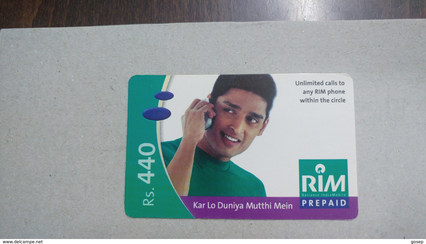 India-rim Prepiad Card-(45c)-(rs.440)-(navi Mumbai)-(31.3.2006)-(look Out Side)-used Card+1 Card Prepiad Free - India