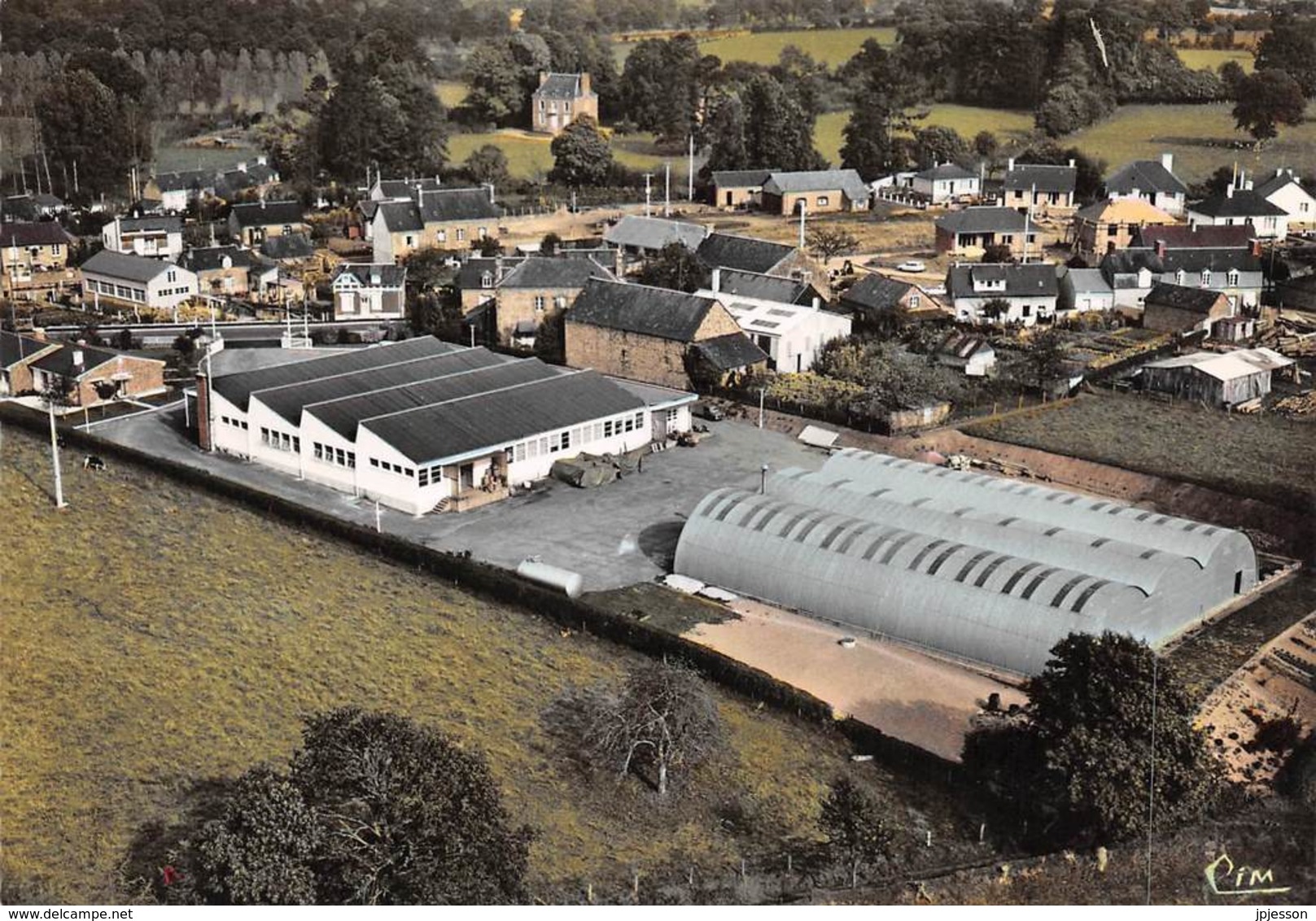 MAYENNE  53  LANDIVY  VUE GENERALE AERIENNE ET ETS LAFON - USINE ENTREMETS "VITFAIT" - Landivy