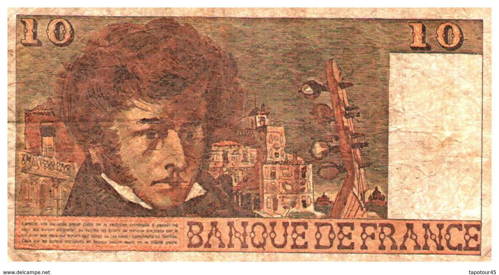 Billet  >  France > 10  Francs  1978 - 10 F 1972-1978 ''Berlioz''