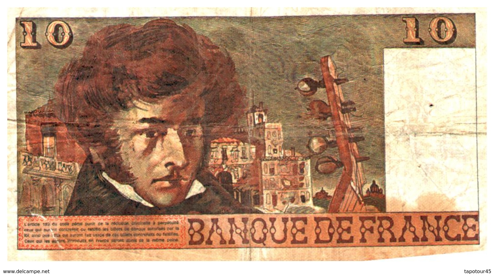 Billet  >  France > 10  Francs  1978 - 10 F 1972-1978 ''Berlioz''