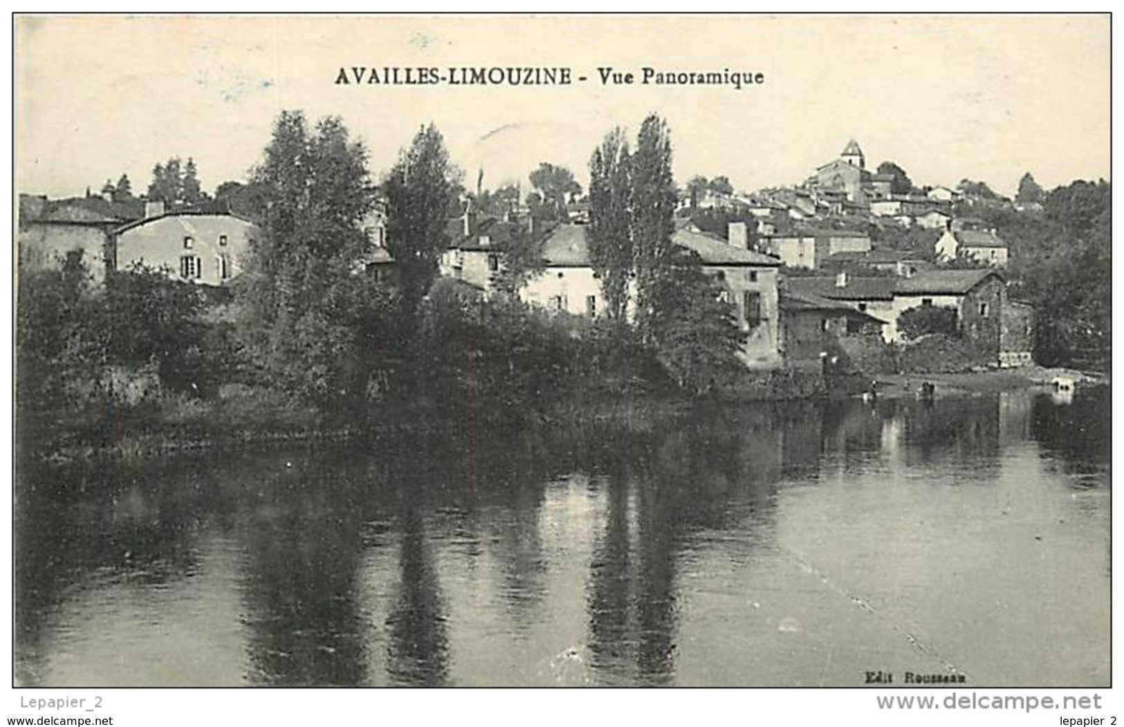 86 AVAILLES LIMOUZINE Vue Panoramique CPA Ed. Rousseau - Availles Limouzine