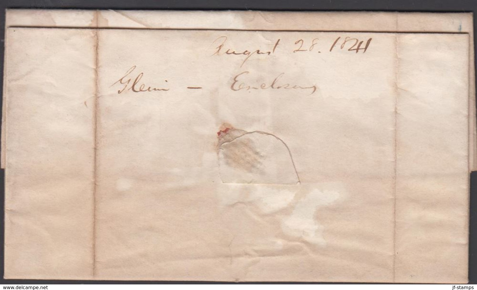 1841. LEBANON AUG 21 PENN. By Hand 40. Dated Lebanon Bank August 27 1841. To Columbia... () - JF301333 - …-1845 Prefilatelia