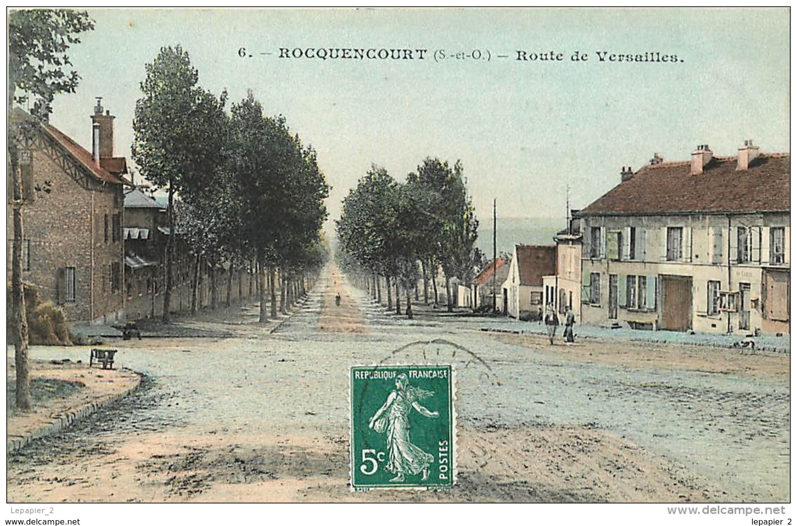 78 ROCQUENCOURT Route De Versailles CPA Ed Bourdier - Rocquencourt