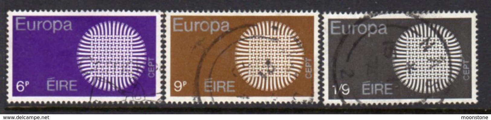 Ireland 1970 Europa Set Of 3, Used, SG 276/8 - Oblitérés