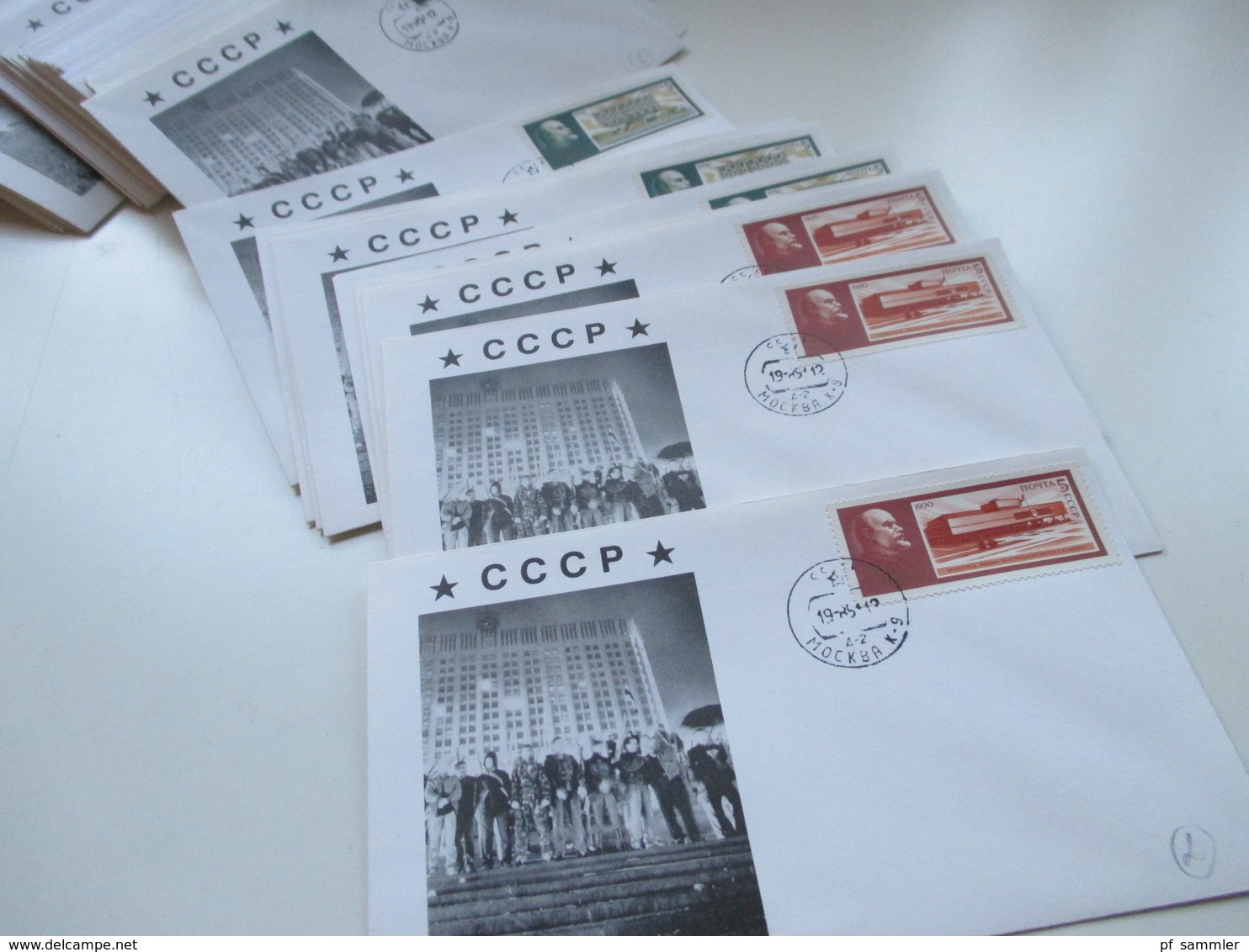 UDSSR / CCCP 1989 FDC ?? Propaganda Umschläge Gorbatschow / Panzer / Befreiung insgesamt 130 Stück!!!