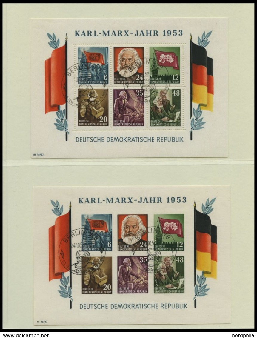 SAMMLUNGEN o, BRIEF, überkomplette sauber gestempelte Sammlung DDR von 1949-65 mit einigen Besonderheiten, u.a. Mi.Nr. 3