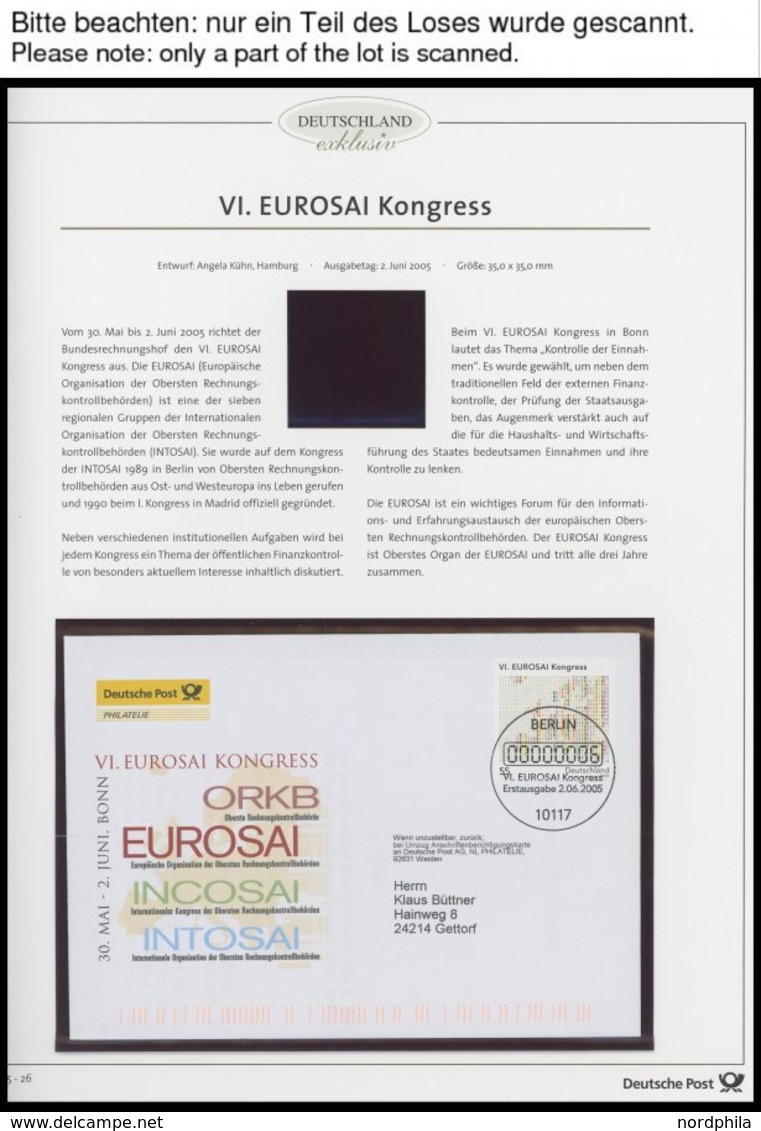 JAHRGÄNGE 2434-2504 BRIEF, 2005, Kompletter Jahrgang, Ohne Selbstklebende Marken, Auf FDC, Pracht - Used Stamps