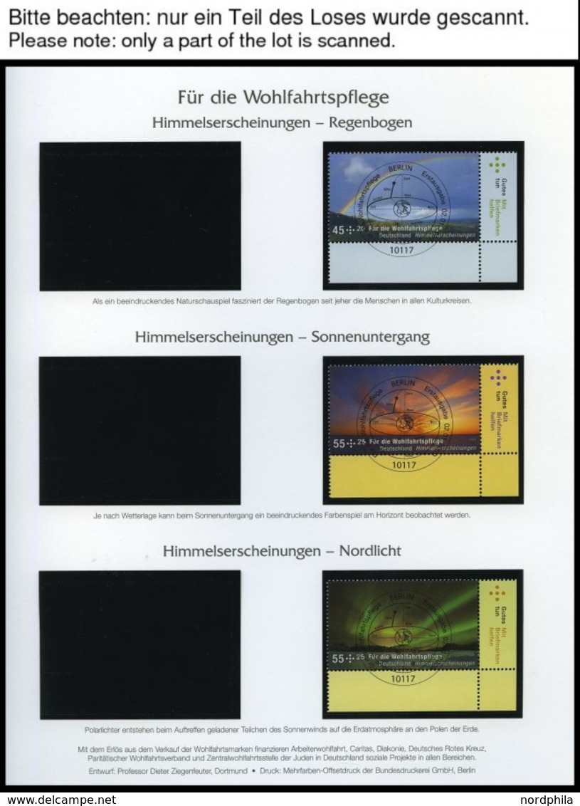 JAHRGÄNGE 2707-2767 O, 2009, Kompletter Jahrgang, Ohne Selbstklebende Marken, Jeweils Aus Der Rechten Unteren Bogenecke, - Used Stamps