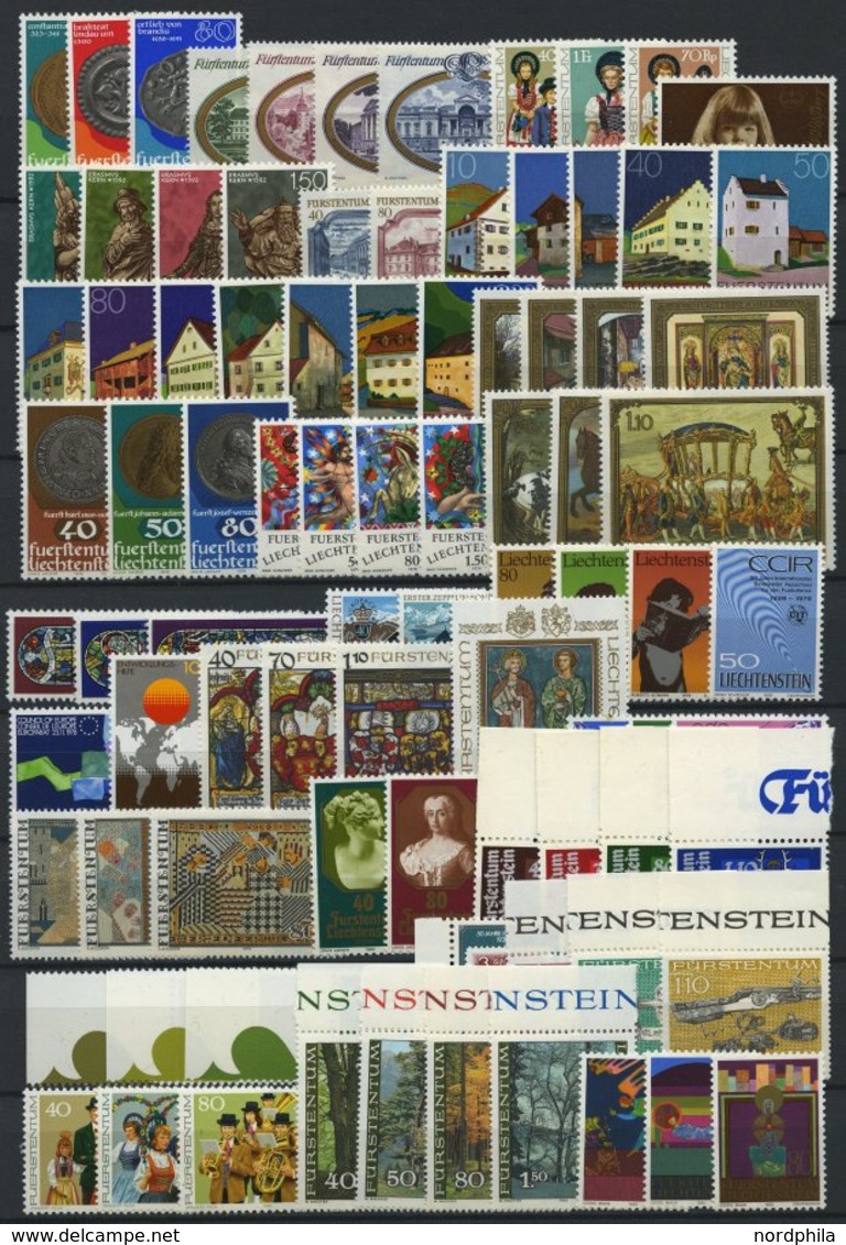 SAMMLUNGEN **, Komplette Postfrische Sammlung Liechtenstein Von 1971-80, Prachterhaltung - Collections