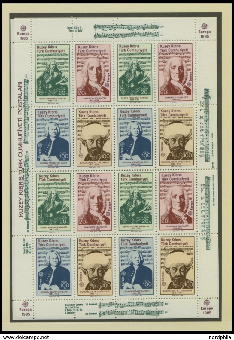 TÜRKISCH ZYPERN Bl. 1-5 **, 1979-85, 5 Blocks Komplett Und Ein Kleinbogen, Pracht, Mi. 82.- - Unused Stamps