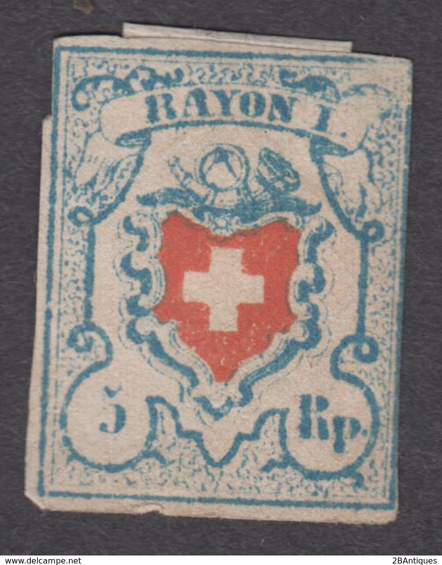 SWITZERLAND 1851 - Coat Of Arms RAYON I Mint No Gum - 1843-1852 Kantonalmarken Und Bundesmarken