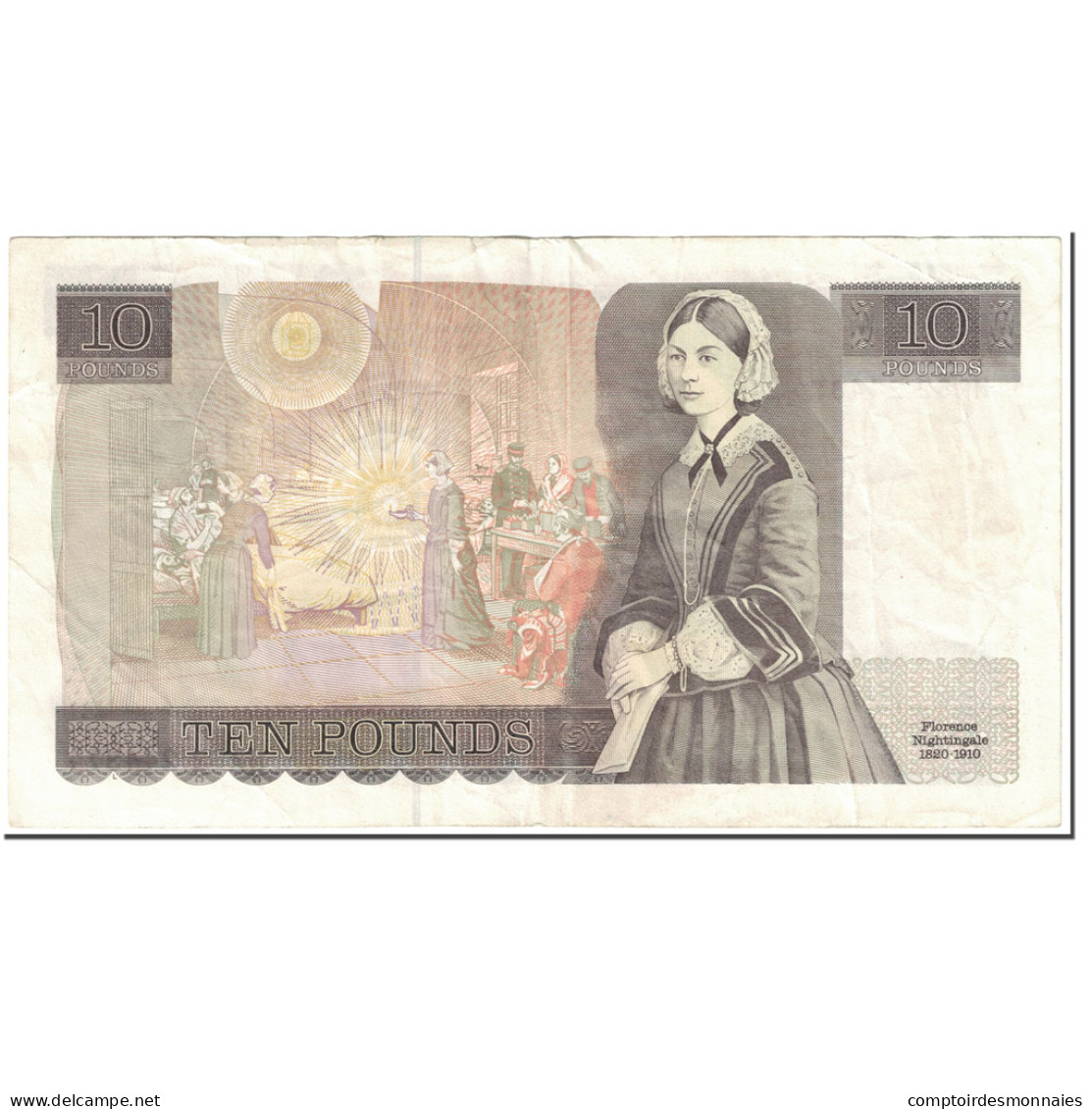 Billet, Grande-Bretagne, 10 Pounds, 1988-1991, Undated (1988-1991), KM:379e, TTB - 10 Pounds