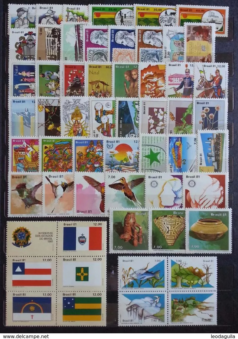 BRAZIL 1981  - YEAR COLLECTION  - MINT - Full Years