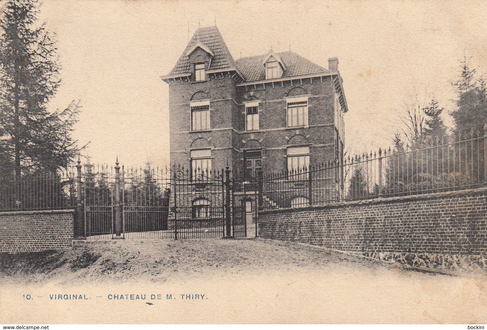 Virginal - Chateau De M. Thiry - Très Belle Carte Rare - état Voir Scan. - Ittre