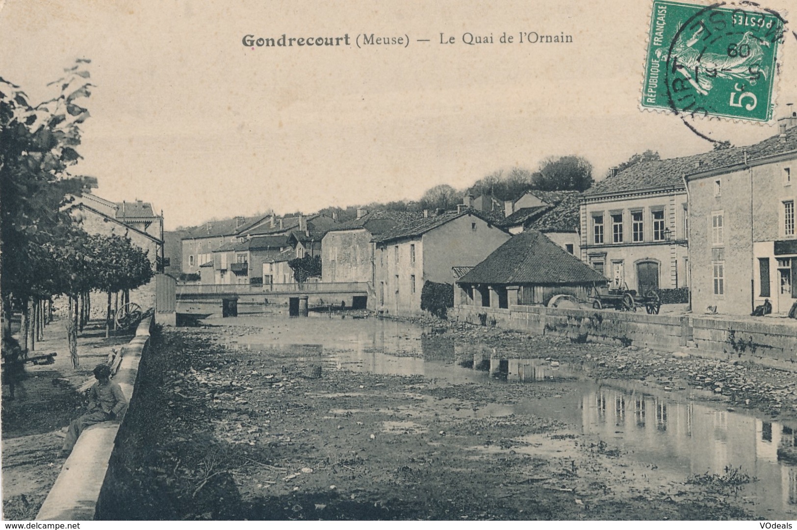 CPA - France - (55) Meuse - Gondrecourt - Le Quai De L'Ornain - Gondrecourt Le Chateau